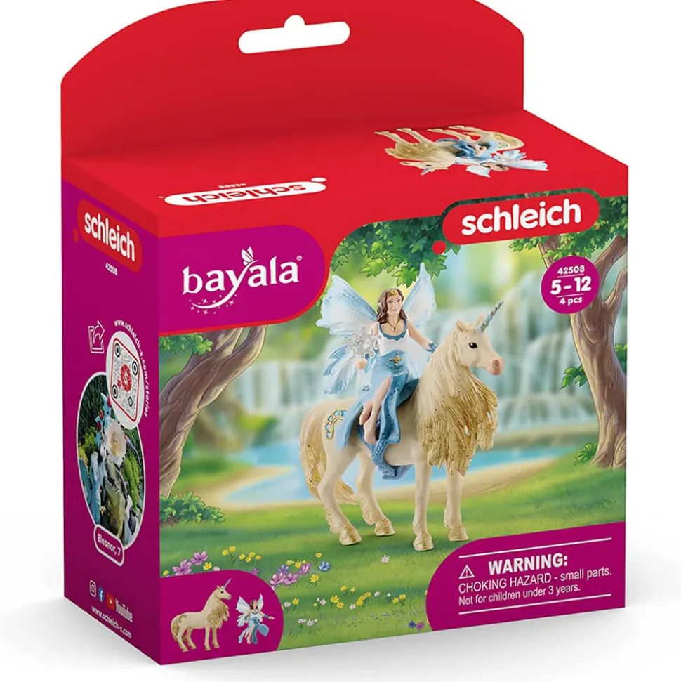 Schleich Bayala Eyela Riding On Golden Unicorn Playset