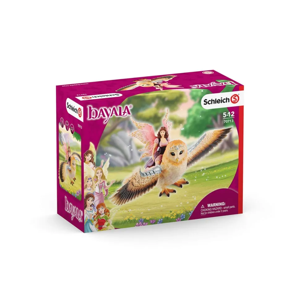Schleich Bayala Fairy in Flight on Glam-Owl