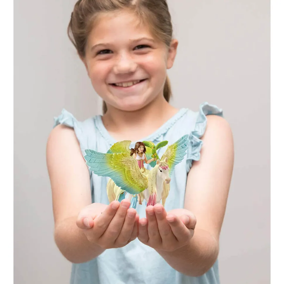 Schleich Bayala Fairy Surah with Glitter Pegasus Playset