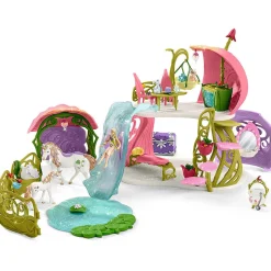 Schleich Bayala Glittering Flower House with Unicorns Lake and Stable