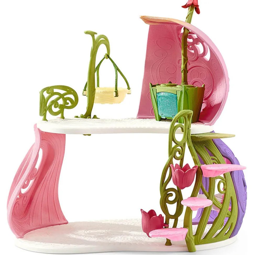 Schleich Bayala Glittering Flower House with Unicorns Lake and Stable