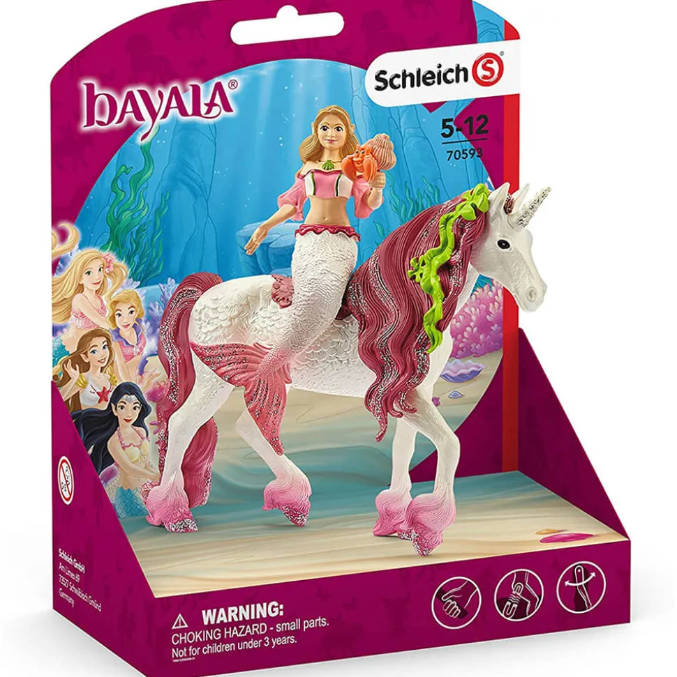 Schleich Bayala Mermaid Feya On Underwater Unicorn