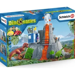 Schleich Dinosaurs Volcano Expedition Base Camp Playset