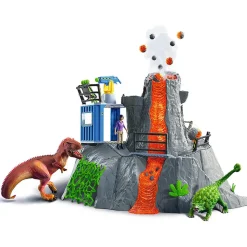 Schleich Dinosaurs Volcano Expedition Base Camp Playset