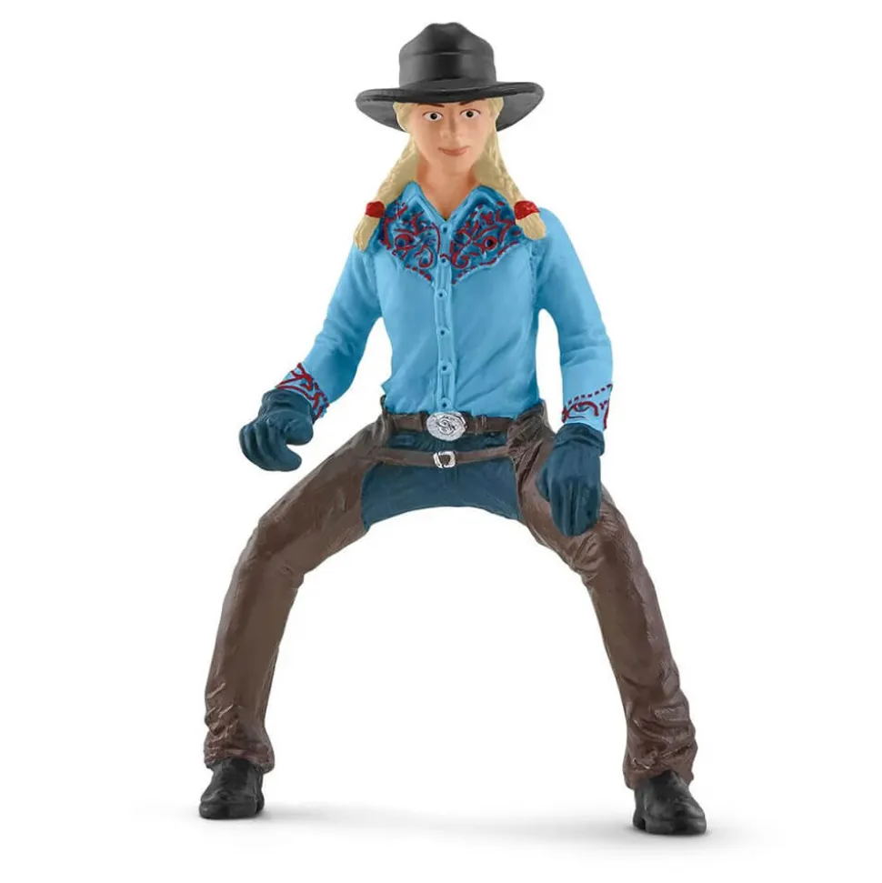 Schleich Farm World Cowgirl Team Roping Fun
