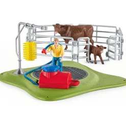 Schleich Farm World Happy Cow Wash Playset