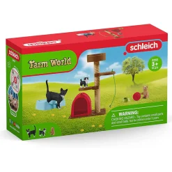 Schleich Farm World Playtime For Cute Cats Playset