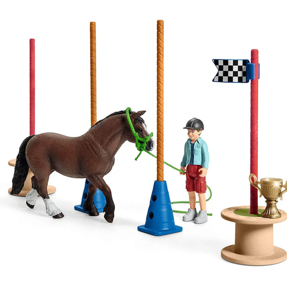 Schleich Farm World Pony Agility Race Playset