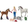 Schleich Farm World Vet Visiting Mare and Foal Playset