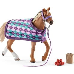 Schleich Horse Club English Thoroughbred with Blanket
