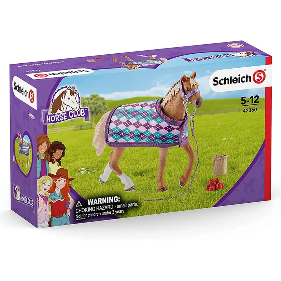 Schleich Horse Club English Thoroughbred with Blanket