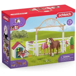 Schleich Horse Club Horse Club Hannah’S Guest Horses with Ruby The Dog Playset