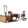 Schleich Horse Club Washing Area with Horse Club Emily&Luna Playset
