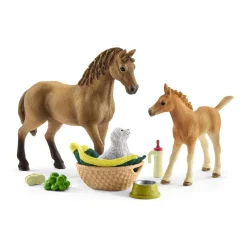 Schleich Sarah’s Baby Animal Care Play Set