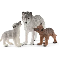 Schleich Wild Life Mother Wolf with Pups Playset