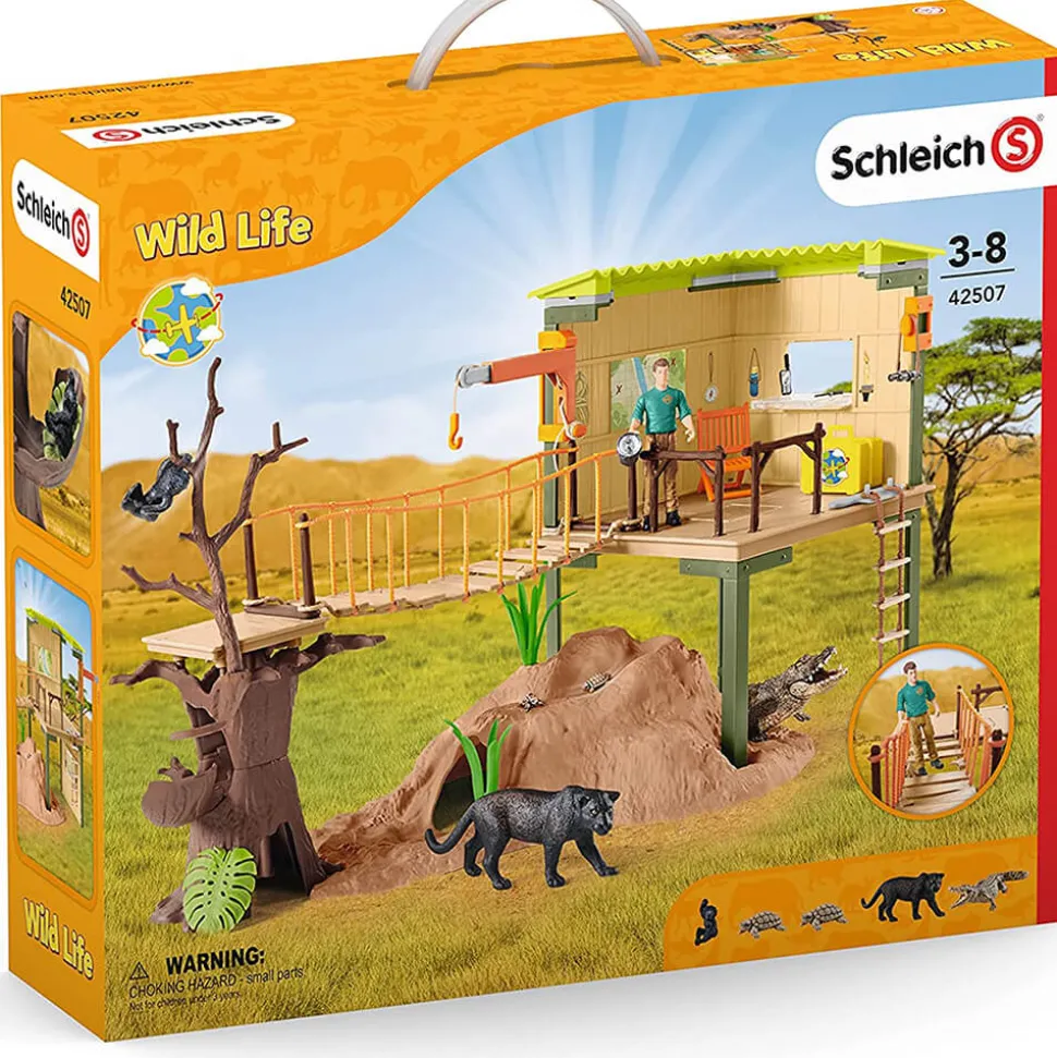 Schleich Wild Life Wild Life Ranger Adventure Station Playset