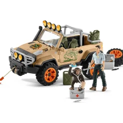 Schleich Wild Life 4X4 Vehicle with Winch Playset