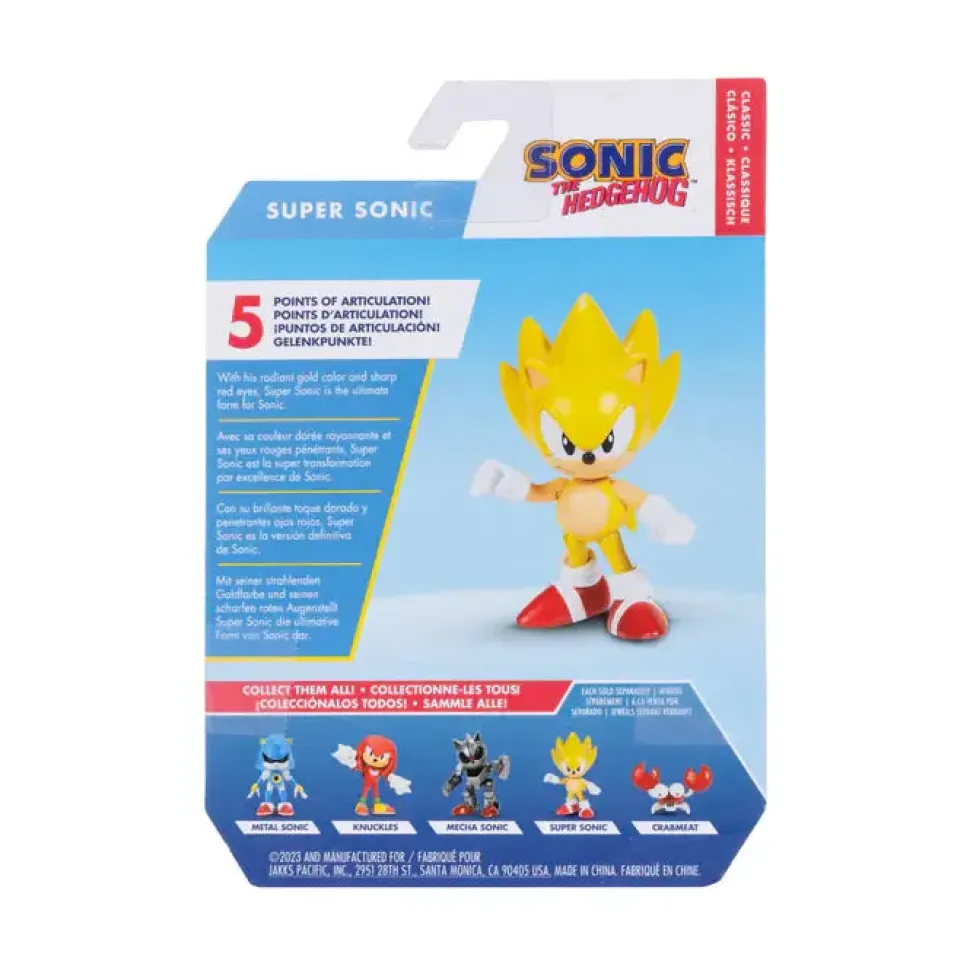 Sonic the Hedgehog Classic Super Sonic 2.5-Inch Action Figure