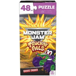 Spin Master Monster Jam Truckin' Pals Grave Digger 48 Piece Puzzle