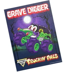 Spin Master Monster Jam Truckin' Pals Grave Digger 48 Piece Puzzle