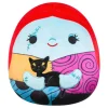 Squishmallows Original Disney 8 Inch Sally Holding Black Cat Plush