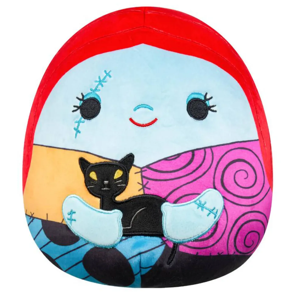 Squishmallows Original Disney 8 Inch Sally Holding Black Cat Plush