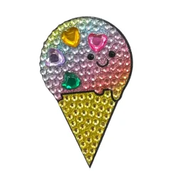 StickerBeans Care Bears Ice Cream Cone Rhinestone Sticker