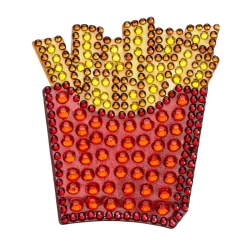 StickerBeans French Fries Rhinestone Sticker