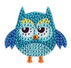 StickerBeans Owl Rhinestone Sticker