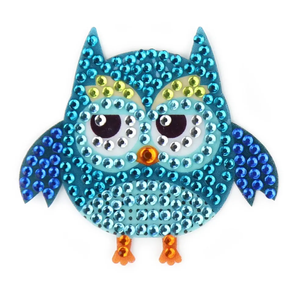 StickerBeans Owl Rhinestone Sticker