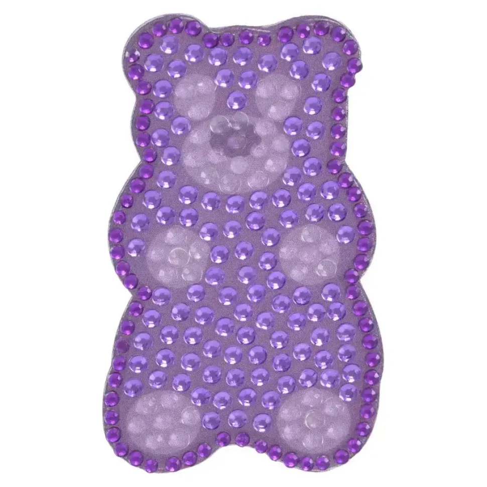 StickerBeans Purple Gummy Bear Rhinestone Sticker