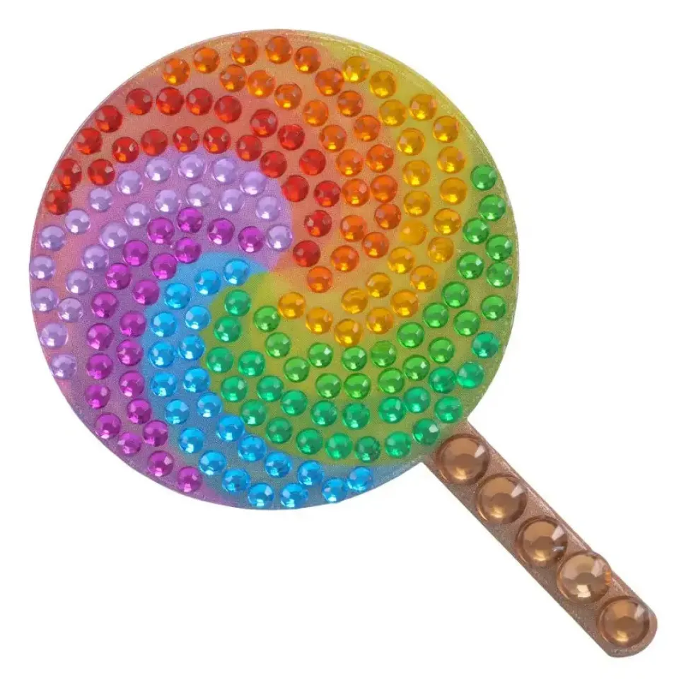 StickerBeans Rainbow Lolipop Rhinestone Sticker
