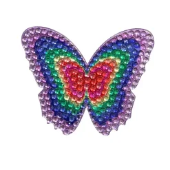 StickerBeans Terez Multicolor Butterfly Rhinestone Sticker