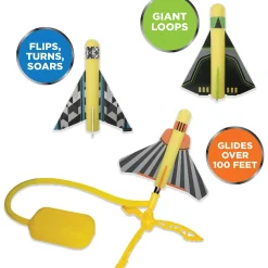 Stomp Rocket Stunt Planes (Includes 3 Stunt Planes)