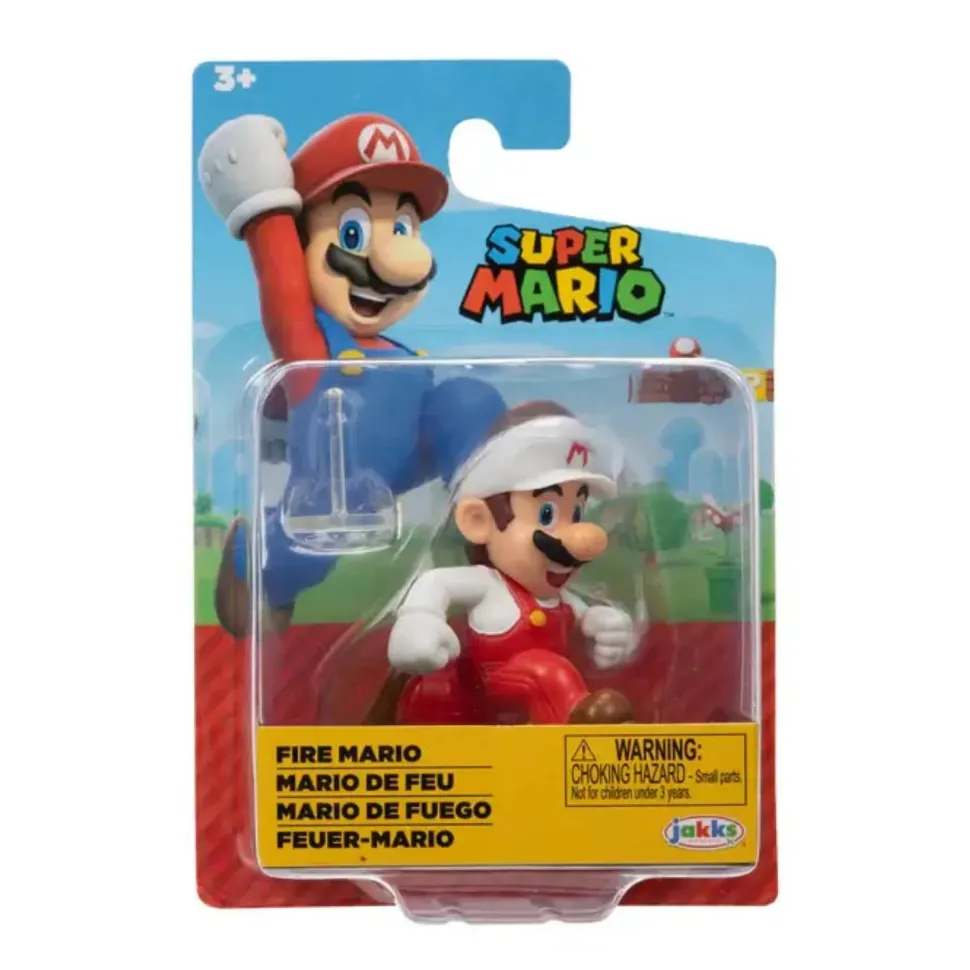 Super Mario Fire Mario 2.5 Inch Action Figure