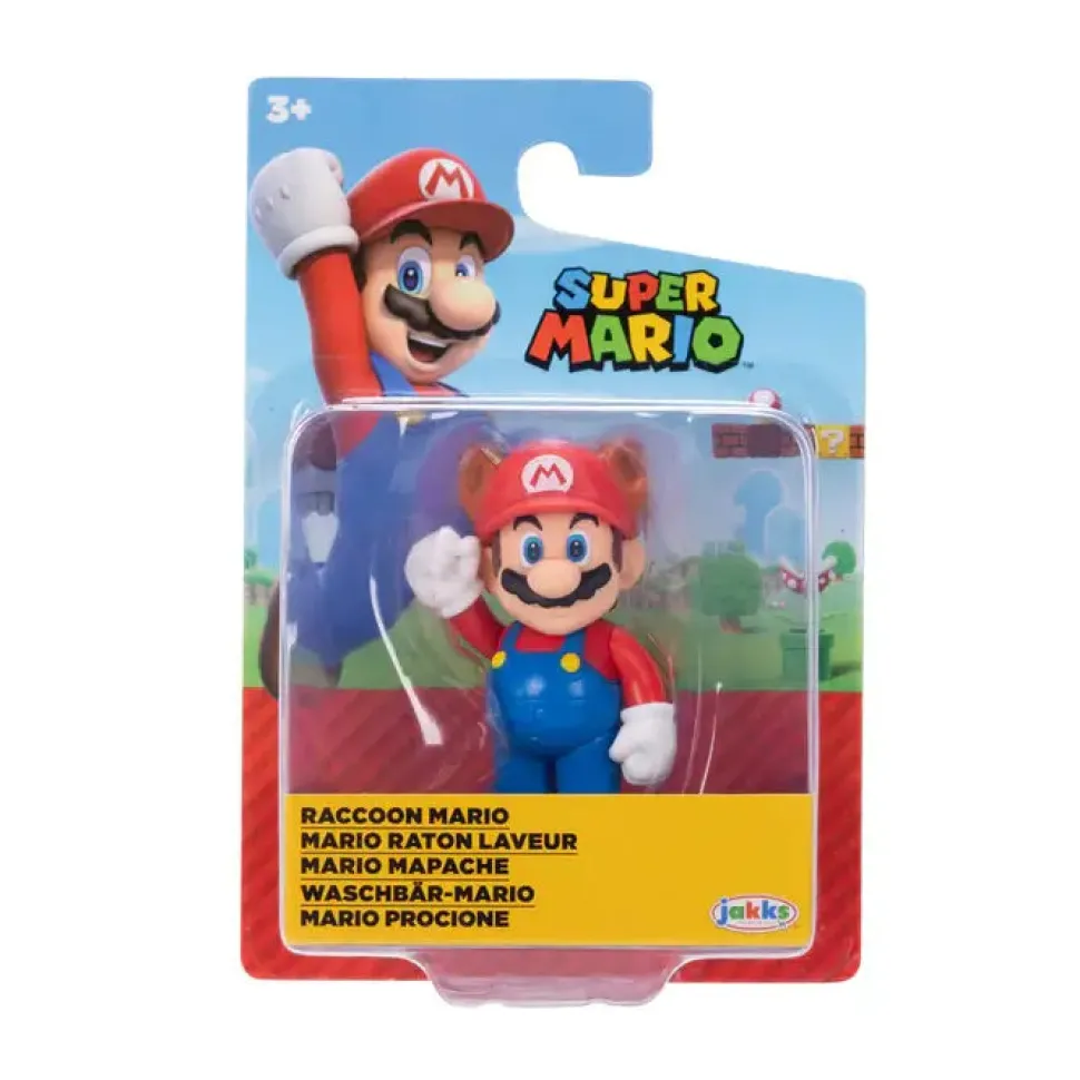Super Mario Raccoon Mario 2.5-Inch Action Figure