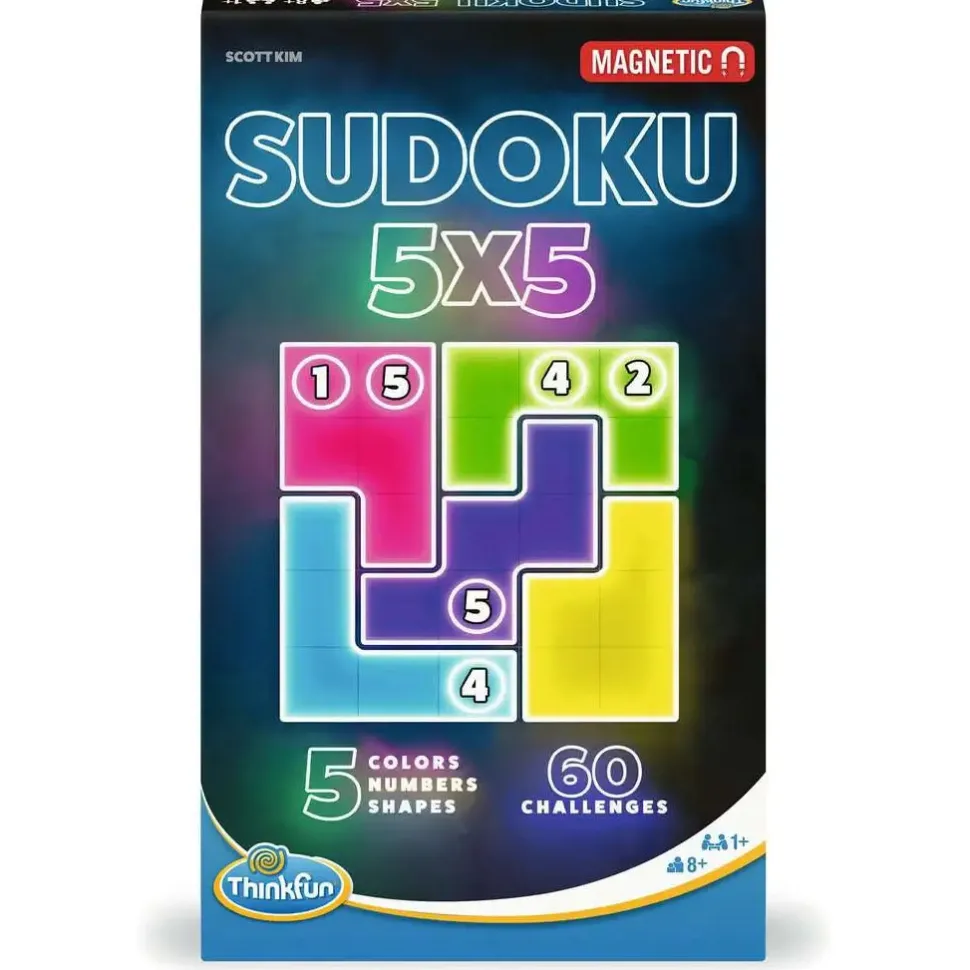 ThinkFun Sudoku 5x5 Magnetic Travel Puzzle