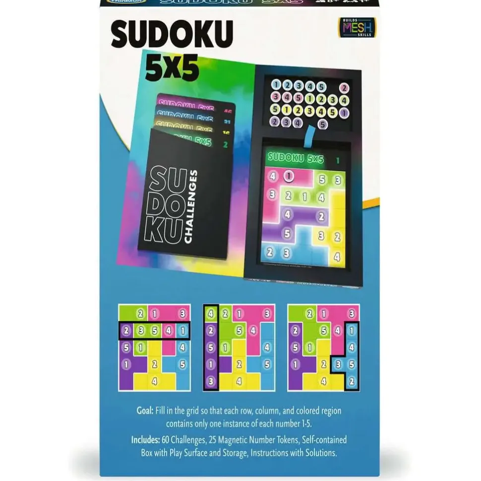 ThinkFun Sudoku 5x5 Magnetic Travel Puzzle
