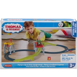 Thomas and Friends Percy's up and Over Cargo Drop Playset