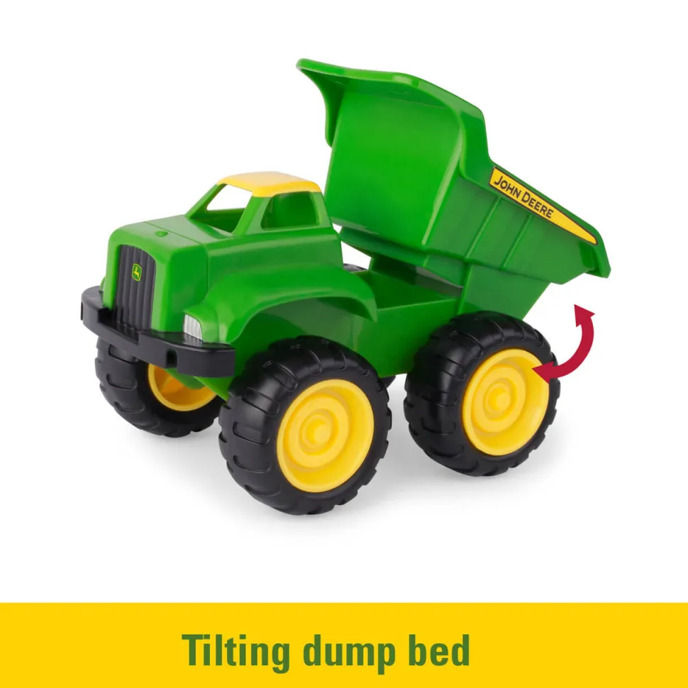 TOMY John Deere 6 Inch Sandbox Toy Set with Toy Truck and Toy Tractor
