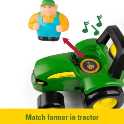 TOMY John Deere Animal Sounds Hayride Preschool Farm Toy