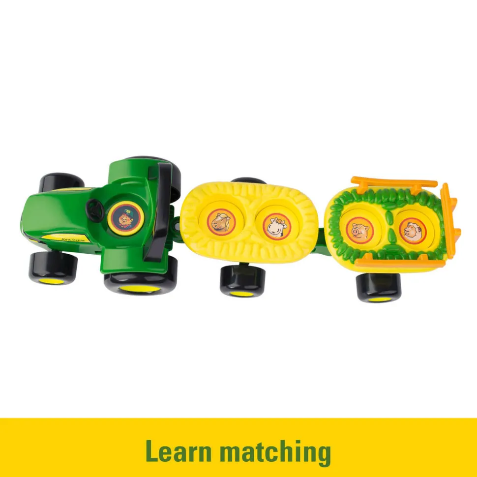 TOMY John Deere Animal Sounds Hayride Preschool Farm Toy