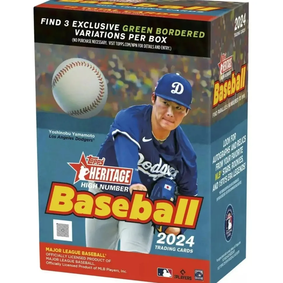 2024 Topps Heritage High Number Baseball Blaster Box (8 Packs)
