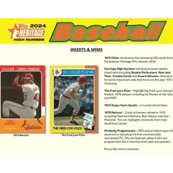 2024 Topps Heritage High Number Baseball Blaster Box (8 Packs)