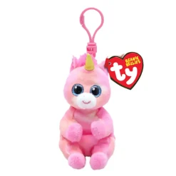 Ty Beabie Bellies Skylar the Pink Unicorn Plush Clip