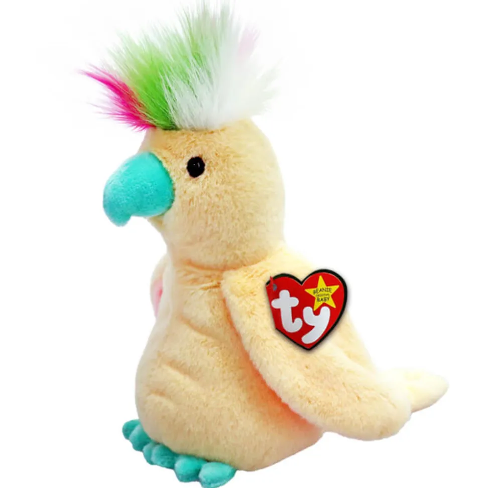 Ty Beanie Baby Pompom Cocatoo Plush