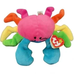 Ty Beanie Baby Scuttle the Rainbow Crab Plush