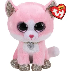 Ty Beanie Boos Fiona the Pink Cat 6" Plush