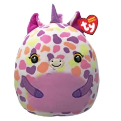 Ty Beanie Squishies Astra the Purple Unicorn 10-Inch Plush