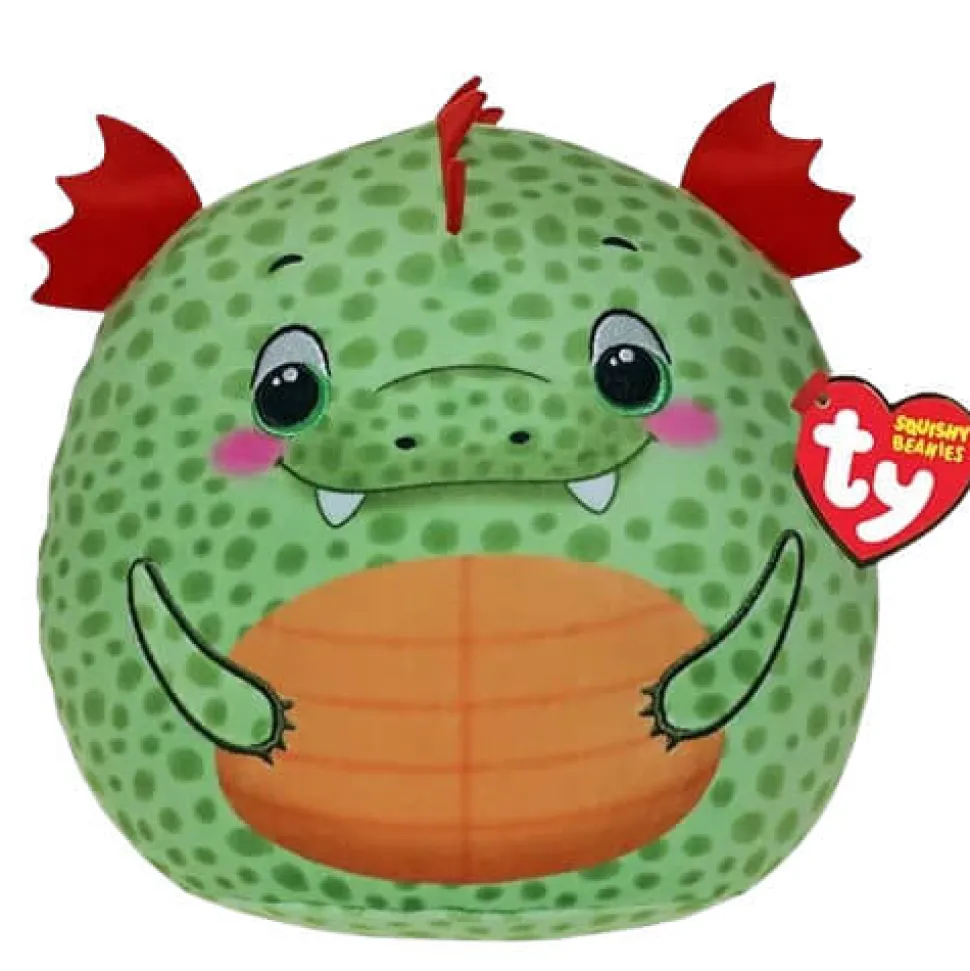 Ty Beanie Squishies Griffin the Green Dragon 10-Inch Plush